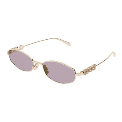 Gucci Eyewear Sunglasses In Gold