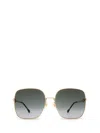 Gucci Grey Gradient Square Ladies Sunglasses Gg0882sa 001 60 In Gray