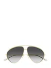 Gucci Gg1654s Linea Fashion 012 Gold Grey Sunglasses In Gold