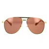 Gucci Eyewear Sunglasses In Gold