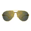 Gucci Eyewear Sunglasses In Gold