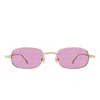 Gucci Eyewear Sunglasses In Gold