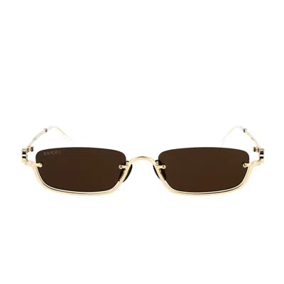 Gucci Gg1278s Sunglasses In Gold
