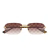 Gucci Eyewear Sunglasses In Gold