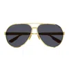 Gucci Eyewear Sunglasses In Gold