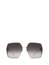 Gucci Oversize Square-frame Sunglasses In Gold