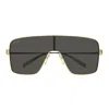 Gucci Gg1936s Linea Name Of Brand 001 Gold Grey Sunglasses In Gray
