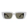 Gucci Womens Green Gg1529s Square-frame Acetate Sunglasses In Gray