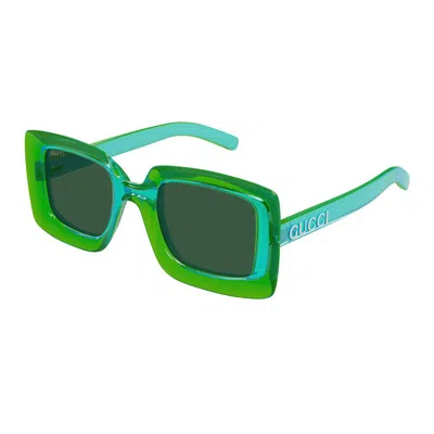 Gucci Eyewear Sunglasses In Green
