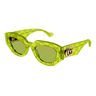 Gucci Eyewear Sunglasses In Green