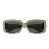 Gucci Gg1403s Green Sunglasses In Green