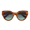 Gucci Eyewear Cat Eye Frame Sunglasses In Havana Havana Green