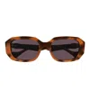 Gucci Eyewear Rectangular Frame Sunglasses In Orange