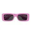 Gucci Eyewear Rectangle Frame Sunglasses In Pink