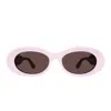 Gucci Oval-frame Sunglasses In Pink