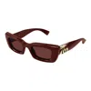 Gucci Eyewear Sunglasses In Red