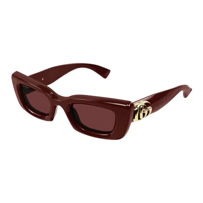 Gucci Eyewear Sunglasses In Red