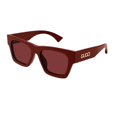 Gucci Eyewear Sunglasses In Red