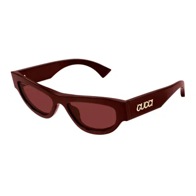 Gucci Eyewear Sunglasses In Red