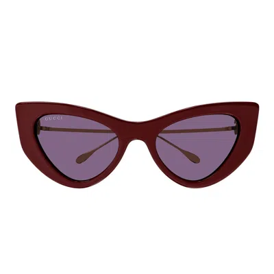 Gucci Eyewear Sunglasses In Red