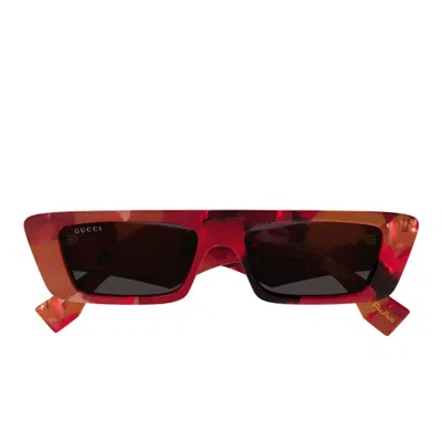 Gucci Eyewear Sunglasses In Red