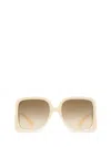 Gucci Interlocking-g Oversize-frame Sunglasses In Brown