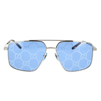 Gucci Eyewear Sunglasses In Silver