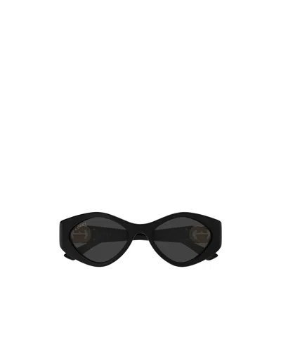 Gucci Eyewear Geometric Frame Sunglasses In Black
