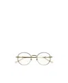 Gucci Eyewear Round Frame Glasses In Gold