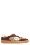 Gucci Men G75 Low-top Supreme Gg Fabric And Suede Sneakers In Beige