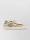 Gucci Fabric And Suede Sneakers With Mesh Panels