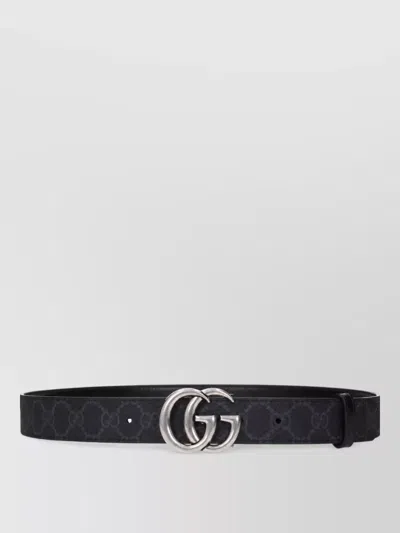 Gucci Fabric Belt In Black