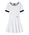 Gucci Fabric Dress With Intarsia In White