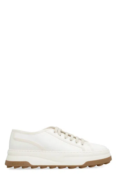 Gucci Fabric Low-top Sneakers In White