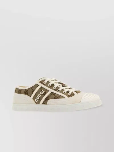 Gucci Fabric Sneakers Low-top Design Contrast Trim