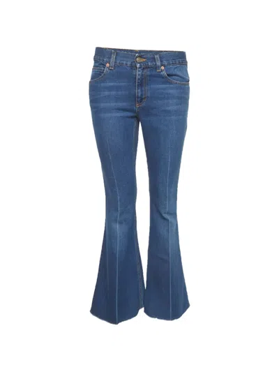 Pre-owned Gucci Faded Flared Jeans In Blue