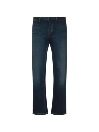 Gucci Faded-effect Straight-leg Jeans In Blue