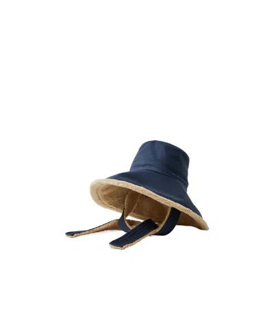 Gucci Faux Fur Trim Hat In Blue