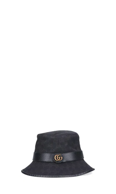 Gucci Fedora Gg Hat In Black
