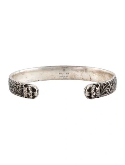 Pre-owned Gucci Feline Cuff Bracelet, 7.25" In Multicolor