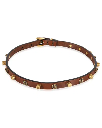 Gucci Feline Plated Other (authentic Pre-loved) In Brown