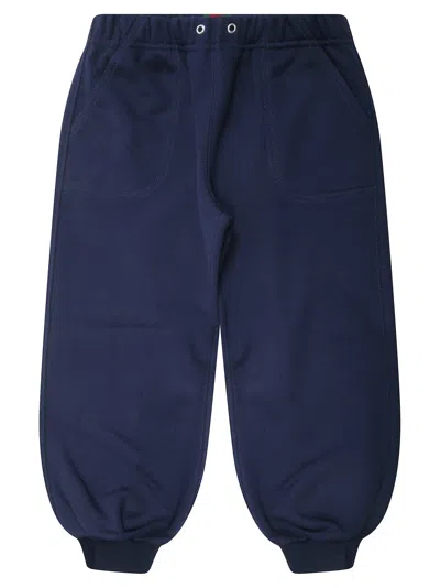 Gucci Felted Cotton T-shirt Pants In Blue