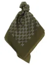 Gucci Two-tone Square Scarf Accessory In Green