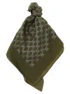Gucci Two-tone Square Scarf Accessory In Green