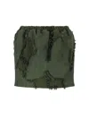 Gucci Fil Coupé Mini Skirt In Green