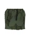 Gucci Fil Coupé Mini Skirt In Green