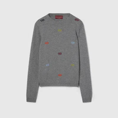 GUCCI GUCCI FINE CASHMERE SWEATER WITH INTARSIA
