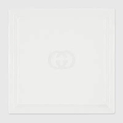 Gucci Babies' Fine Cotton Blanket In White