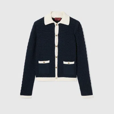 Gucci Fine Cotton Crochet Cardigan