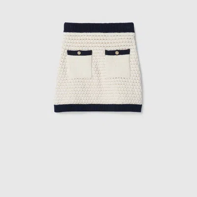 Gucci Fine Cotton Crochet Skirt